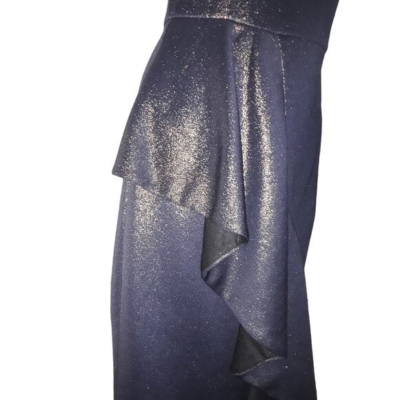 NWT Sz S Rachel Roy AUGUSTINE Cadet Ruffle Scuba Combo Dress - Picture 6 of 8